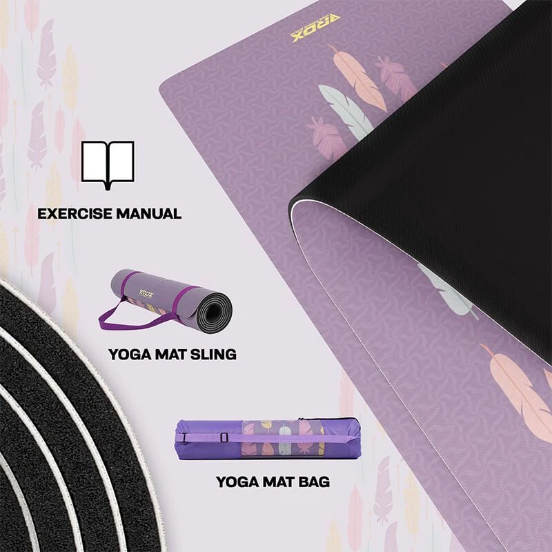 RDX SPORTS RDX D6 6mm PU Rubber Yoga Mat 5 RDX SPORTS RDX D6 6mm PU Rubber Yoga Mat - Image 5