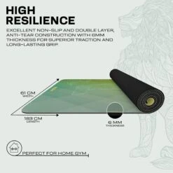 RDX SPORTS RDX D7 6mm PU Rubber Yoga Mat 13 RDX SPORTS RDX D7 6mm PU Rubber Yoga Mat -Rdxsports Shop d7 pu yoga mats 5