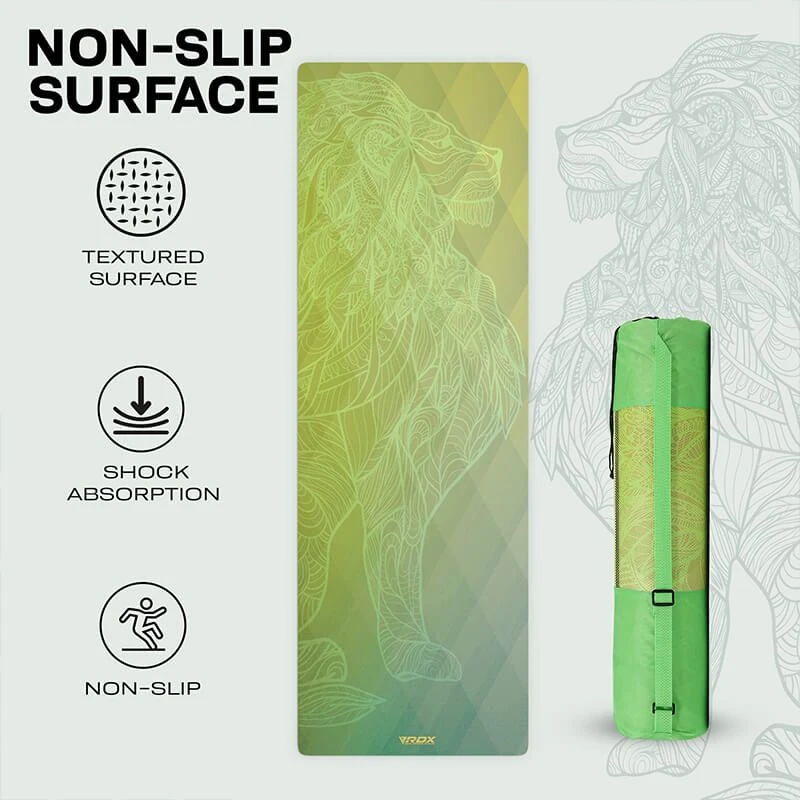 RDX SPORTS RDX D7 6mm PU Rubber Yoga Mat 6 RDX SPORTS RDX D7 6mm PU Rubber Yoga Mat - Image 6