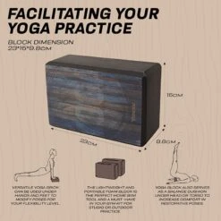 RDX SPORTS RDX D7 High Density EVA Foam Yoga Blocks Non-Slip Brick -Rdxsports Shop d7 yoga design blocks 7