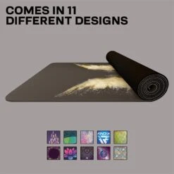 RDX SPORTS RDX D8 6mm PU Rubber Yoga Mat -Rdxsports Shop d8 6mm 4 in 1 pu rubber yoga mat set 2
