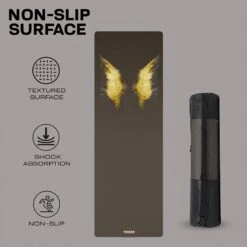 RDX SPORTS RDX D8 6mm PU Rubber Yoga Mat -Rdxsports Shop d8 6mm 4 in 1 pu rubber yoga mat set 7