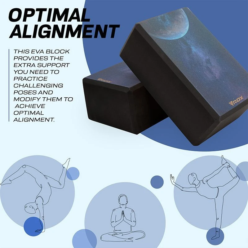 RDX SPORTS RDX D8 High Density EVA Foam Yoga Blocks Non-Slip Brick 6 RDX SPORTS RDX D8 High Density EVA Foam Yoga Blocks Non-Slip Brick - Image 6