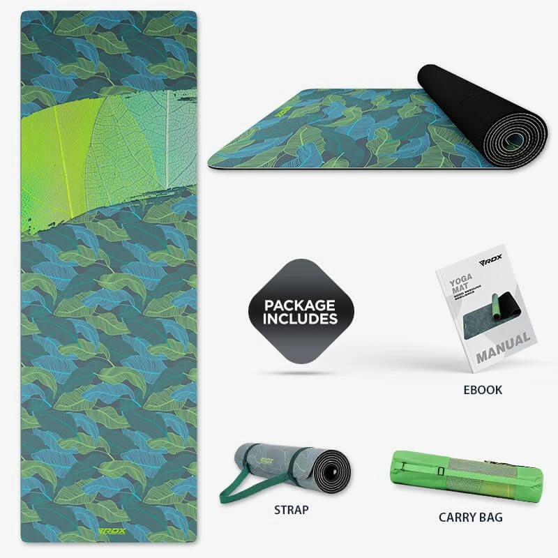 RDX SPORTS RDX D9 6mm PU Rubber Yoga Mat 2 RDX SPORTS RDX D9 6mm PU Rubber Yoga Mat - Image 2
