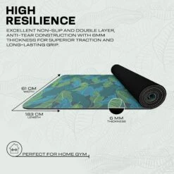 RDX SPORTS RDX D9 6mm PU Rubber Yoga Mat 13 RDX SPORTS RDX D9 6mm PU Rubber Yoga Mat -Rdxsports Shop d9 pu yoga mats 5