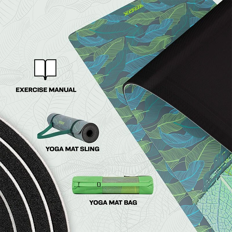 RDX SPORTS RDX D9 6mm PU Rubber Yoga Mat 5 RDX SPORTS RDX D9 6mm PU Rubber Yoga Mat - Image 5