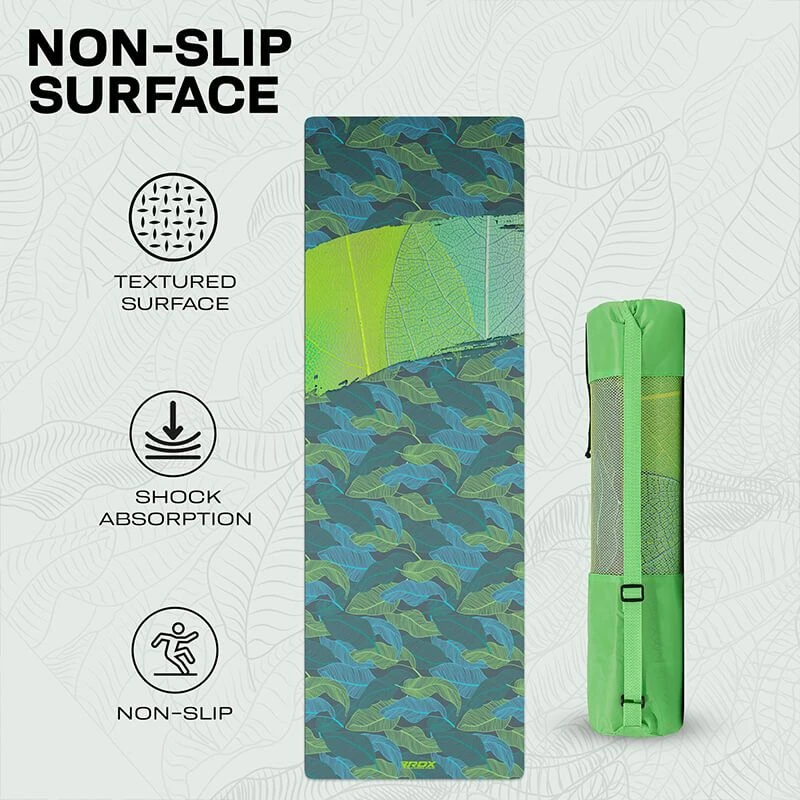 RDX SPORTS RDX D9 6mm PU Rubber Yoga Mat 6 RDX SPORTS RDX D9 6mm PU Rubber Yoga Mat - Image 6