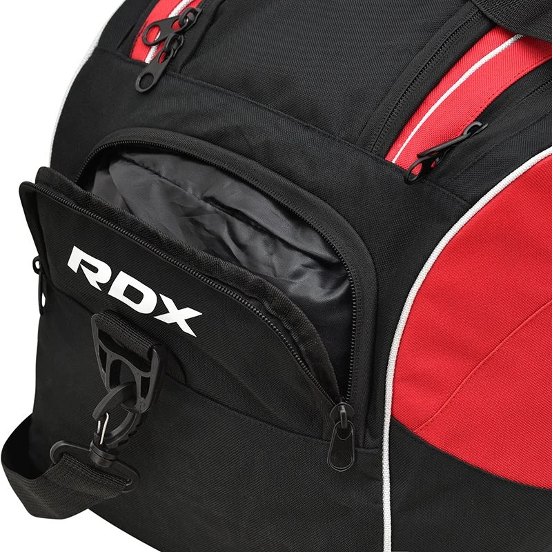 RDX SPORTS RDX R1 Gym Kit Duffle Bag - Backpack Straps & Shoes Compartment Red / Black 10 RDX SPORTS RDX R1 Gym Kit Duffle Bag - Backpack Straps & Shoes Compartment Red / Black - Image 10