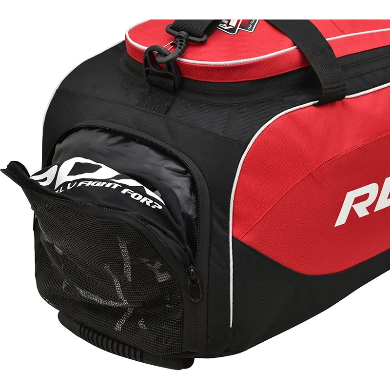 RDX SPORTS RDX R1 Gym Kit Duffle Bag - Backpack Straps & Shoes Compartment Red / Black 11 RDX SPORTS RDX R1 Gym Kit Duffle Bag - Backpack Straps & Shoes Compartment Red / Black - Image 11