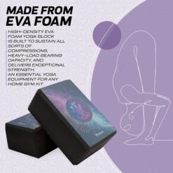 RDX SPORTS RDX D6 High Density EVA Foam Yoga Blocks Non-Slip Brick -Rdxsports Shop eva foam yoga blocks non slip brick 3