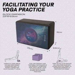 RDX SPORTS RDX D6 High Density EVA Foam Yoga Blocks Non-Slip Brick -Rdxsports Shop eva foam yoga blocks non slip brick 8