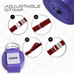 RDX SPORTS RDX F12 D-Ring Steel Buckle Cotton Yoga Strap 12 RDX SPORTS RDX F12 D-Ring Steel Buckle Cotton Yoga Strap -Rdxsports Shop f12 yoga strap pattern 6