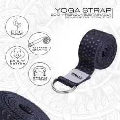 RDX SPORTS RDX F15 D-Ring Steel Buckle Cotton Yoga Strap 10 RDX SPORTS RDX F15 D-Ring Steel Buckle Cotton Yoga Strap -Rdxsports Shop f15 d ring steel buckle cotton yoga strap 1
