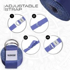 RDX SPORTS RDX F16 D-Ring Steel Buckle Cotton Yoga Strap 12 RDX SPORTS RDX F16 D-Ring Steel Buckle Cotton Yoga Strap -Rdxsports Shop f16 yoga strap pattern 6 1