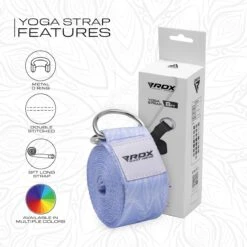 RDX SPORTS RDX F17 D-Ring Steel Buckle Cotton Yoga Strap 13 RDX SPORTS RDX F17 D-Ring Steel Buckle Cotton Yoga Strap -Rdxsports Shop f17 yoga strap pattern 7
