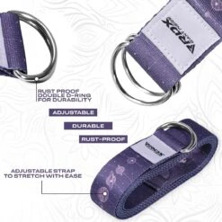 RDX SPORTS RDX F19 D-Ring Steel Buckle Cotton Yoga Strap 10 RDX SPORTS RDX F19 D-Ring Steel Buckle Cotton Yoga Strap -Rdxsports Shop f19 yoga strap pattern 4