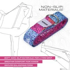 RDX SPORTS RDX F20 D-Ring Steel Buckle Cotton Yoga Strap -Rdxsports Shop f20 yoga strap pattern 5