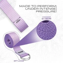 RDX SPORTS RDX F21 D-Ring Steel Buckle Cotton Yoga Strap -Rdxsports Shop f21 yoga strap pattern 3