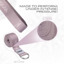 RDX SPORTS RDX F22 D-Ring Steel Buckle Cotton Yoga Strap -Rdxsports Shop f22 yoga strap pattern 3