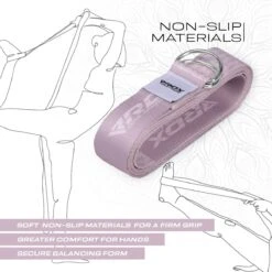 RDX SPORTS RDX F22 D-Ring Steel Buckle Cotton Yoga Strap -Rdxsports Shop f22 yoga strap pattern 5