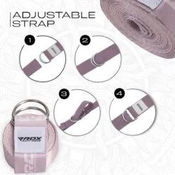 RDX SPORTS RDX F22 D-Ring Steel Buckle Cotton Yoga Strap -Rdxsports Shop f22 yoga strap pattern 6
