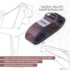 RDX SPORTS RDX F4 D-Ring Steel Buckle Cotton Yoga Strap -Rdxsports Shop f4 yoga strap pattern 5