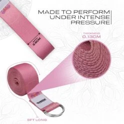 RDX SPORTS RDX F5 D-Ring Steel Buckle Cotton Yoga Strap -Rdxsports Shop f5 yoga strap pattern 3