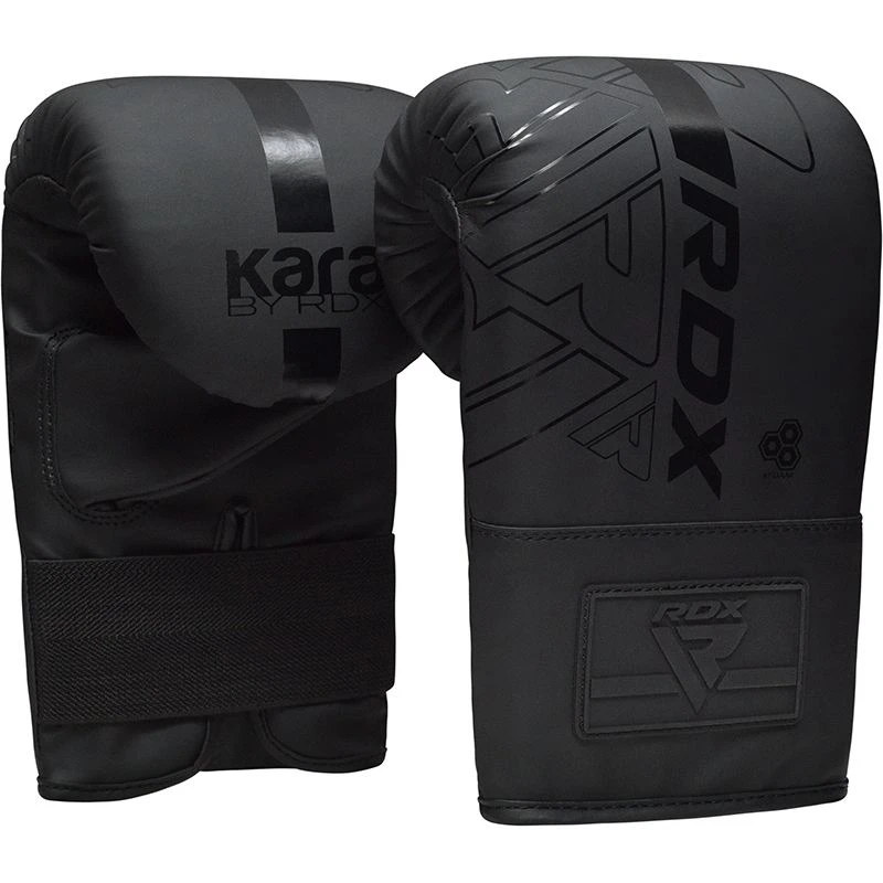 RDX SPORTS RDX F6 KARA Bag Gloves 4oz Black 2 RDX SPORTS RDX F6 KARA Bag Gloves 4oz Black - Image 2
