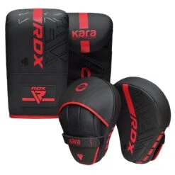 RDX SPORTS RDX F6 KARA Bag Mitts & Focus Pads 16 RDX SPORTS RDX F6 KARA Bag Mitts & Focus Pads -Rdxsports Shop f6 kara 4oz black red bag gloves 4 3