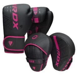 RDX SPORTS RDX F6 KARA Boxing Gloves & Focus Pads 14 RDX SPORTS RDX F6 KARA Boxing Gloves & Focus Pads -Rdxsports Shop f6 kara black pink boxing gloves 6oz 4