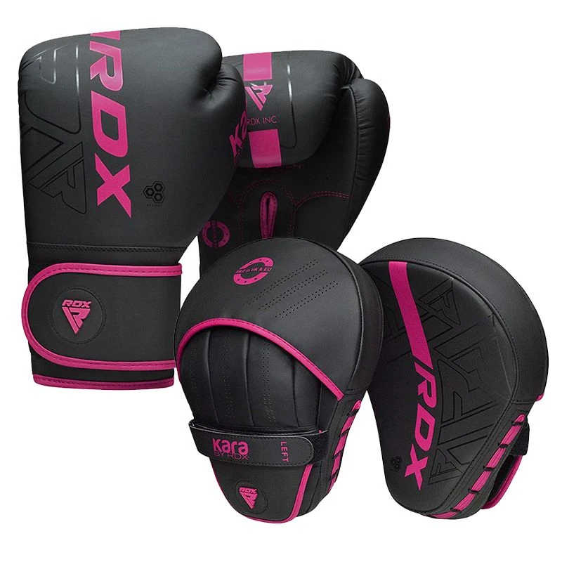 RDX SPORTS RDX F6 Kids 6oz KARA Boxing Gloves & Focus Pads 7 RDX SPORTS RDX F6 Kids 6oz KARA Boxing Gloves & Focus Pads - Image 7