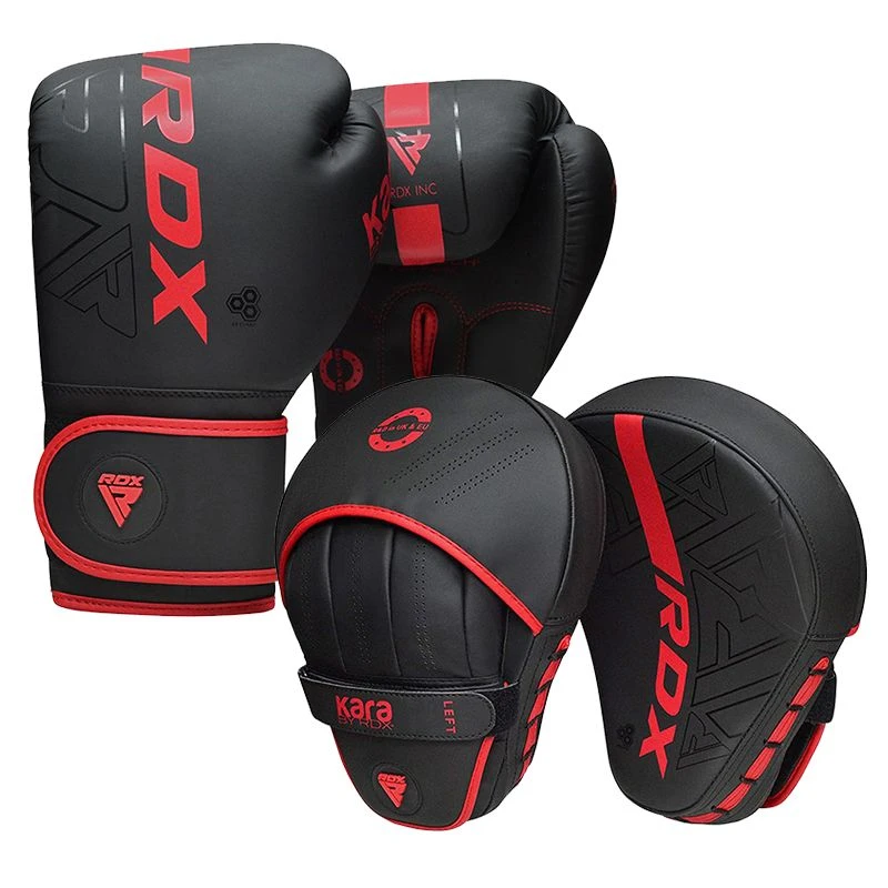 RDX SPORTS RDX F6 Kids 6oz KARA Boxing Gloves & Focus Pads 9 RDX SPORTS RDX F6 Kids 6oz KARA Boxing Gloves & Focus Pads - Image 9