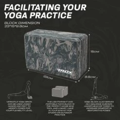 RDX SPORTS RDX GB EVA Foam High Density Non-Slips Yoga Block -Rdxsports Shop gb yoga blocks 7
