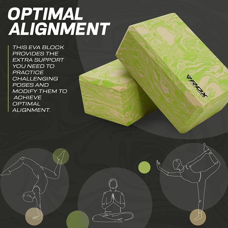 RDX SPORTS RDX GN EVA Foam High Density Non-Slips Yoga Block 5 RDX SPORTS RDX GN EVA Foam High Density Non-Slips Yoga Block - Image 5