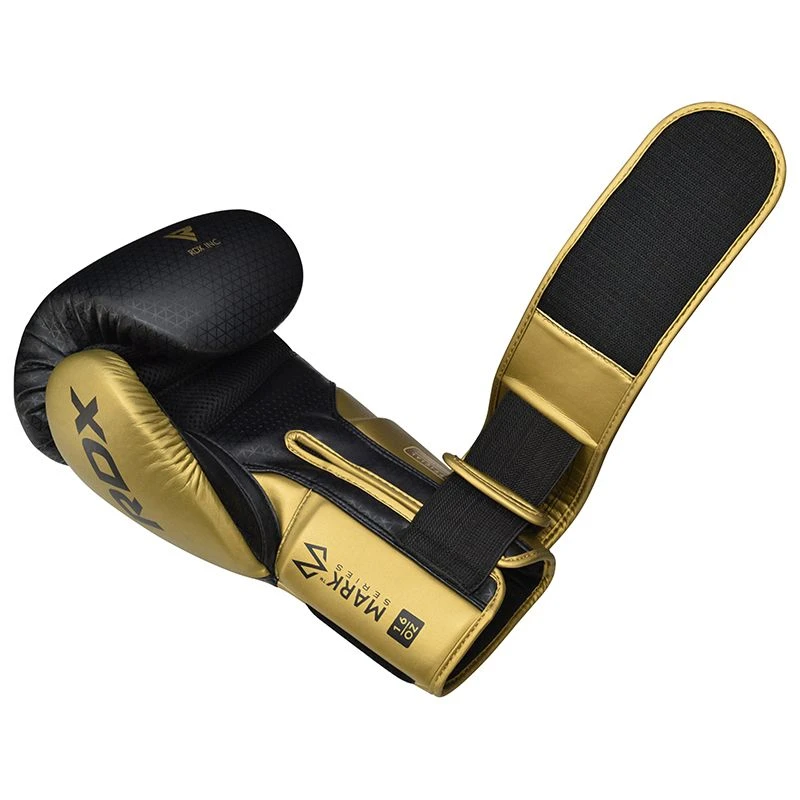 RDX SPORTS RDX L2 Mark Pro Sparring Boxing Gloves Hook And Loop Black / Golden 3 RDX SPORTS RDX L2 Mark Pro Sparring Boxing Gloves Hook And Loop Black / Golden - Image 3