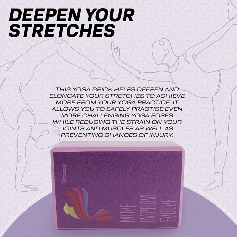 RDX SPORTS RDX D5 High Density EVA Foam Yoga Blocks Non-Slip Brick 5 RDX SPORTS RDX D5 High Density EVA Foam Yoga Blocks Non-Slip Brick - Image 5