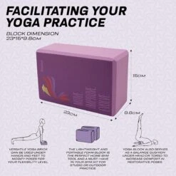 RDX SPORTS RDX D5 High Density EVA Foam Yoga Blocks Non-Slip Brick 16 RDX SPORTS RDX D5 High Density EVA Foam Yoga Blocks Non-Slip Brick -Rdxsports Shop high desity eva foam yoga blocks 8