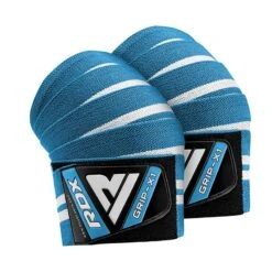 RDX SPORTS RDX K4 Weightlifting Knee Wraps OEKO-TEX® Standard 100 Certified -Rdxsports Shop k4 weightlifting knee wraps sky blue 2