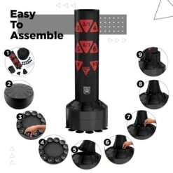 RDX SPORTS RDX Kt Ronin 4ft 2-In-1 Kids Free Standing Punch Bag Black With Gloves For Training & Workout Set 21 RDX SPORTS RDX Kt Ronin 4ft 2-In-1 Kids Free Standing Punch Bag Black With Gloves For Training & Workout Set -Rdxsports Shop kt ronin 4ft 2 in 1 kids free standing punch bag with gloves for training workout set 5 1