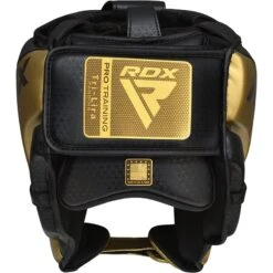RDX SPORTS RDX L1 Mark Pro Cheek Boxing Training Head Guard -Rdxsports Shop l1 golden mark pro head guard 4 3