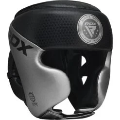 RDX SPORTS RDX L1 Mark Pro Cheek Boxing Training Head Guard -Rdxsports Shop l1 silver mark pro head guard 1