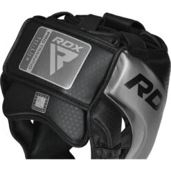 RDX SPORTS RDX L1 Mark Pro Cheek Boxing Training Head Guard -Rdxsports Shop l1 silver mark pro head guard 5
