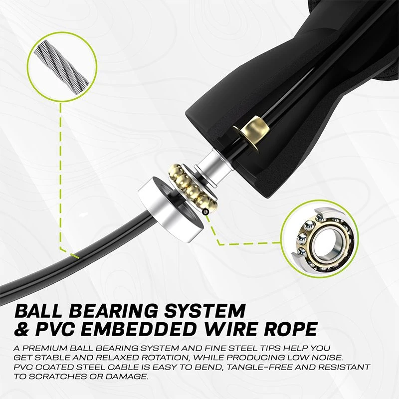 RDX SPORTS RDX X2 Adjustable 10.3ft Non-Slip Memory Foam Soft Handles Jump Rope 5 RDX SPORTS RDX X2 Adjustable 10.3ft Non-Slip Memory Foam Soft Handles Jump Rope - Image 5