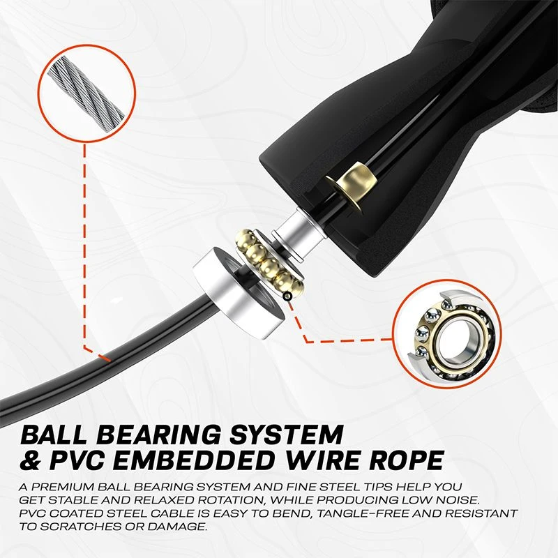 RDX SPORTS RDX X2 Adjustable 10.3ft Non-Slip Memory Foam Soft Handles Jump Rope 8 RDX SPORTS RDX X2 Adjustable 10.3ft Non-Slip Memory Foam Soft Handles Jump Rope - Image 8