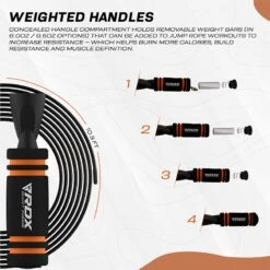 RDX SPORTS RDX X2 Adjustable 10.3ft Non-Slip Memory Foam Soft Handles Jump Rope 18 RDX SPORTS RDX X2 Adjustable 10.3ft Non-Slip Memory Foam Soft Handles Jump Rope -Rdxsports Shop memory foam anti slip handles adjustable skipping rope orange 4 1