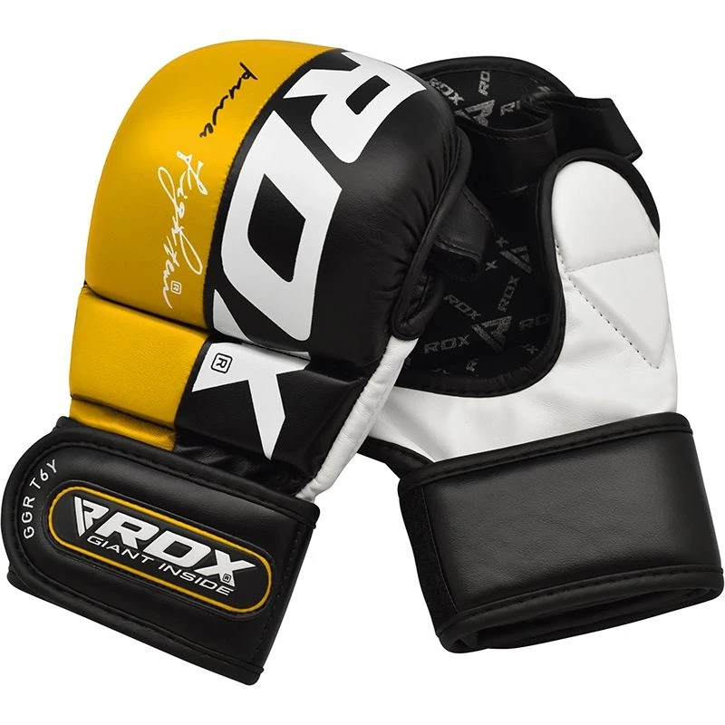 RDX SPORTS RDX T6 SMMAF Approved Hybrid MMA Grappling Gloves Gel Padded 10 RDX SPORTS RDX T6 SMMAF Approved Hybrid MMA Grappling Gloves Gel Padded - Image 10
