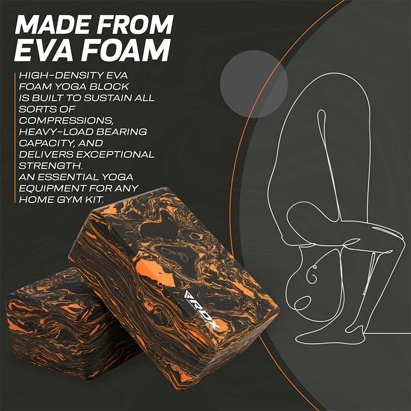 RDX SPORTS RDX OB EVA Foam High Density Non-Slips Yoga Block 2 RDX SPORTS RDX OB EVA Foam High Density Non-Slips Yoga Block - Image 2