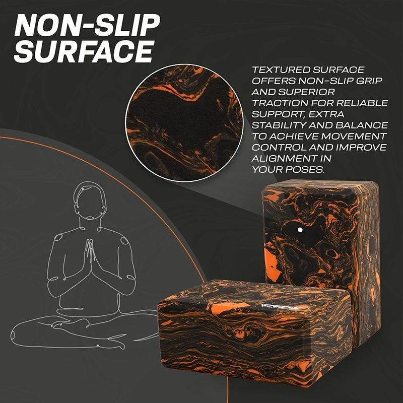 RDX SPORTS RDX OB EVA Foam High Density Non-Slips Yoga Block 3 RDX SPORTS RDX OB EVA Foam High Density Non-Slips Yoga Block - Image 3
