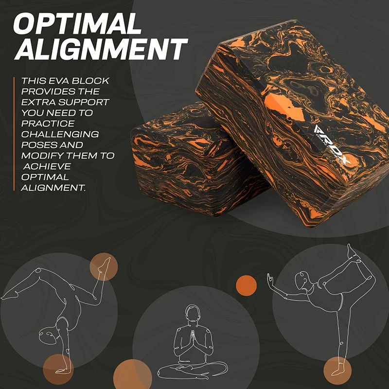 RDX SPORTS RDX OB EVA Foam High Density Non-Slips Yoga Block 5 RDX SPORTS RDX OB EVA Foam High Density Non-Slips Yoga Block - Image 5