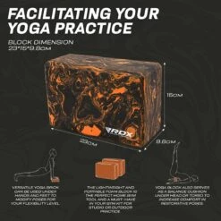RDX SPORTS RDX OB EVA Foam High Density Non-Slips Yoga Block 14 RDX SPORTS RDX OB EVA Foam High Density Non-Slips Yoga Block -Rdxsports Shop ob yoga blocks 7